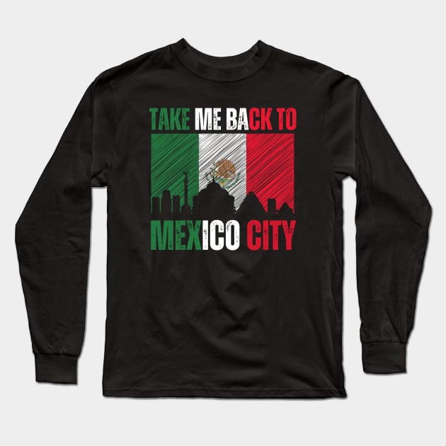 Mexico City Long Sleeve T-Shirt by footballomatic